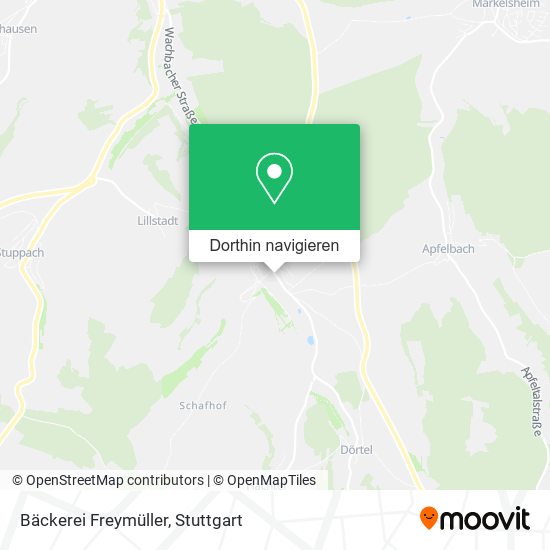 Bäckerei Freymüller Karte