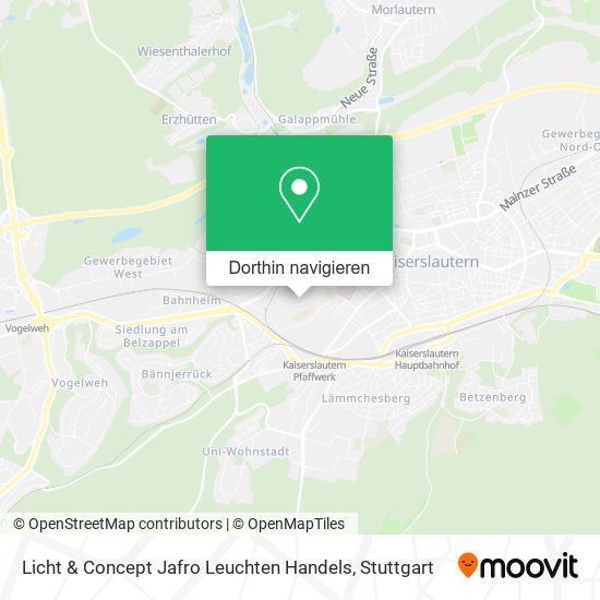 Licht & Concept Jafro Leuchten Handels Karte