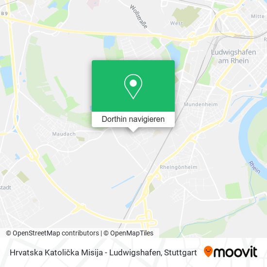 Hrvatska Katolička Misija - Ludwigshafen Karte