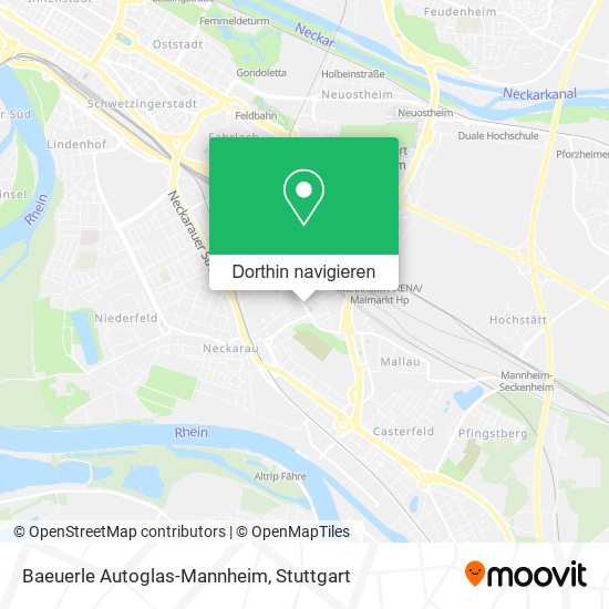 Baeuerle Autoglas-Mannheim Karte