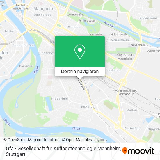 Gfa - Gesellschaft für Aufladetechnologie Mannheim Karte