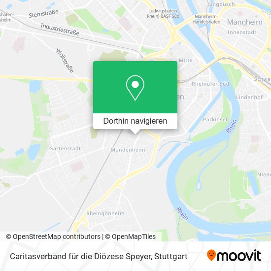 Caritasverband für die Diözese Speyer Karte