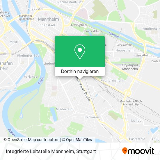 Integrierte Leitstelle Mannheim Karte