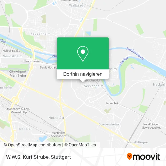 W.W.S. Kurt Strube Karte