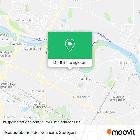 Käsestübchen Seckenheim Karte