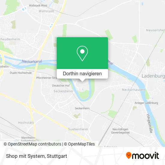 Shop mit System Karte
