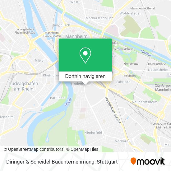 Diringer & Scheidel Bauunternehmung Karte