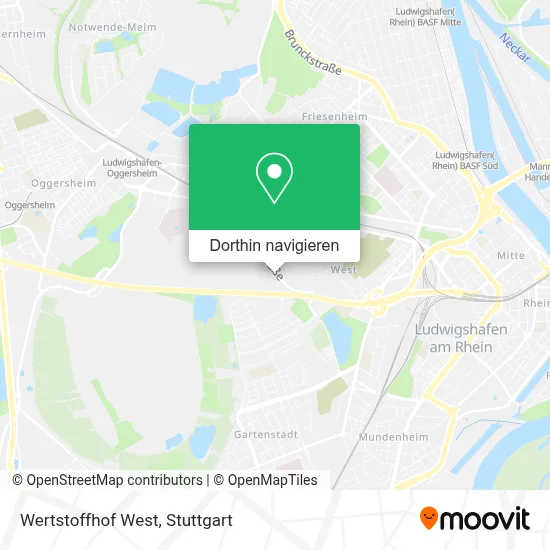 Wertstoffhof West Karte