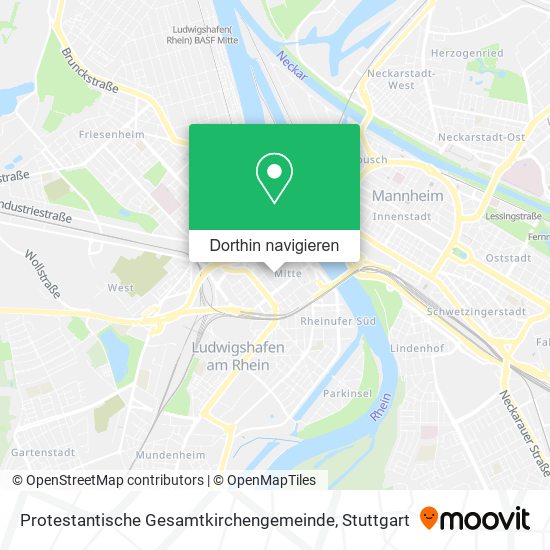 Protestantische Gesamtkirchengemeinde Karte