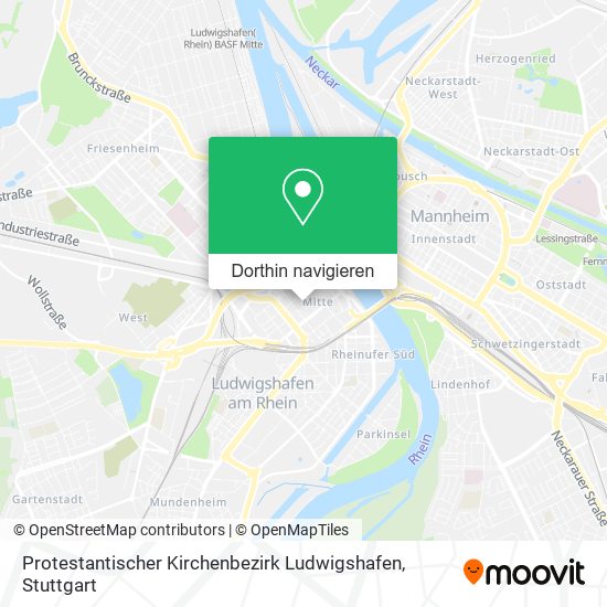 Protestantischer Kirchenbezirk Ludwigshafen Karte