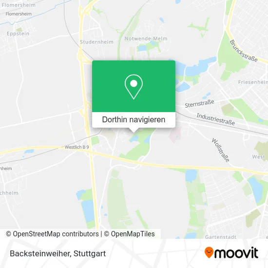 Backsteinweiher Karte