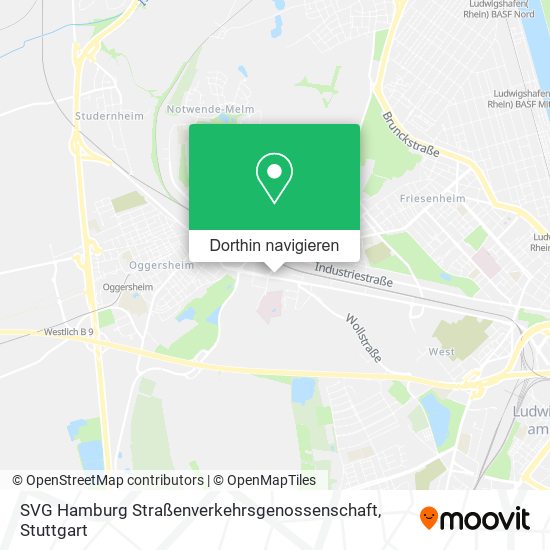 SVG Hamburg Straßenverkehrsgenossenschaft Karte