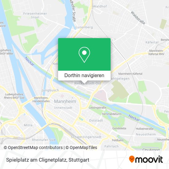 Spielplatz am Clignetplatz Karte