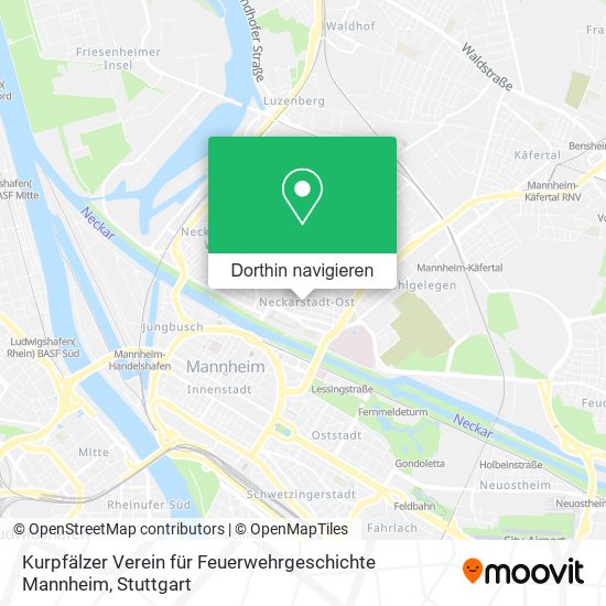 Kurpfälzer Verein für Feuerwehrgeschichte Mannheim Karte