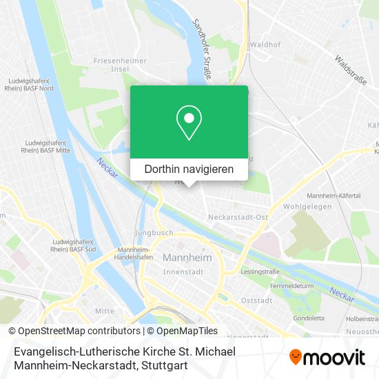 Evangelisch-Lutherische Kirche St. Michael Mannheim-Neckarstadt Karte