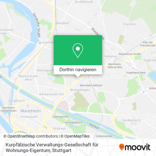 Kurpfälzische Verwaltungs-Gesellschaft für Wohnungs-Eigentum Karte