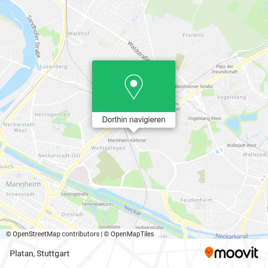 Platan Karte