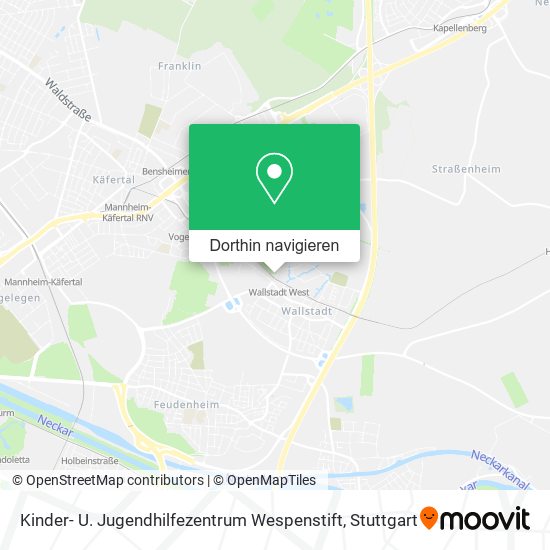 Kinder- U. Jugendhilfezentrum Wespenstift Karte