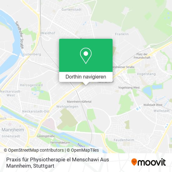 Praxis für Physiotherapie el Menschawi Aus Mannheim Karte