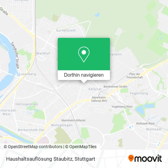 Haushaltsauflösung Staubitz Karte