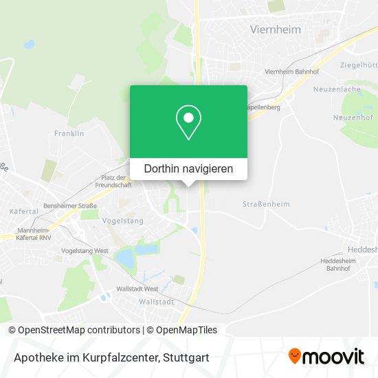 Apotheke im Kurpfalzcenter Karte