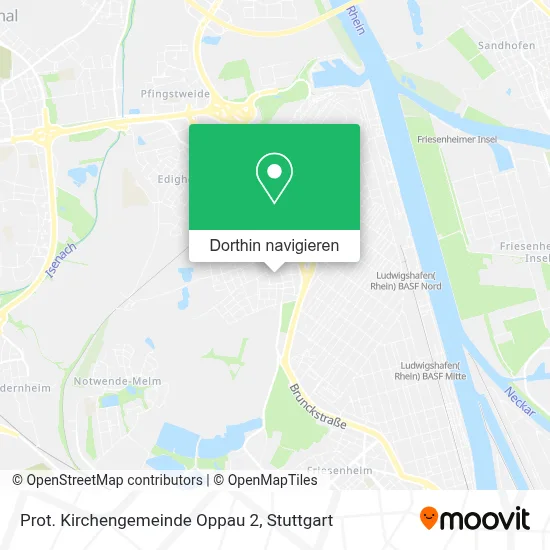 Prot. Kirchengemeinde Oppau 2 Karte