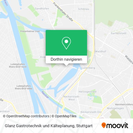 Glanz Gastrotechnik und Kälteplanung Karte