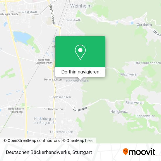 Deutschen Bäckerhandwerks Karte