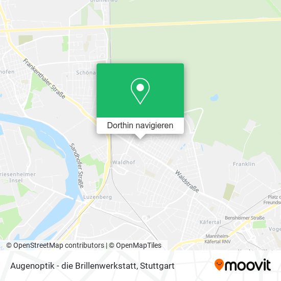 Augenoptik - die Brillenwerkstatt Karte
