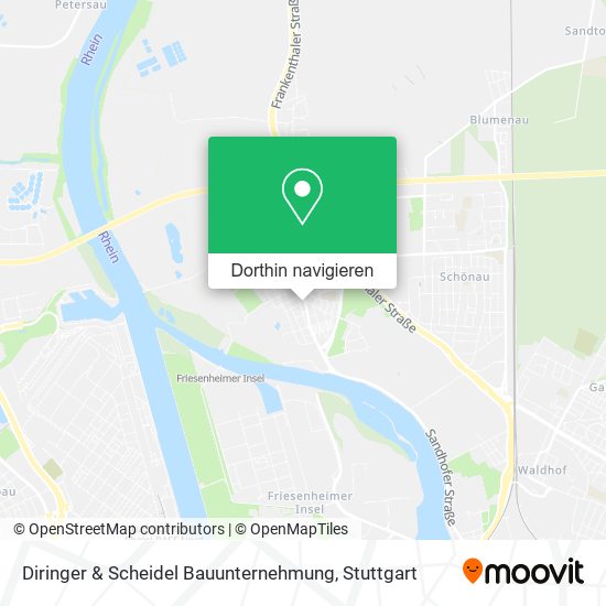 Diringer & Scheidel Bauunternehmung Karte