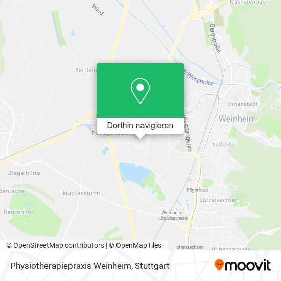 Physiotherapiepraxis Weinheim Karte