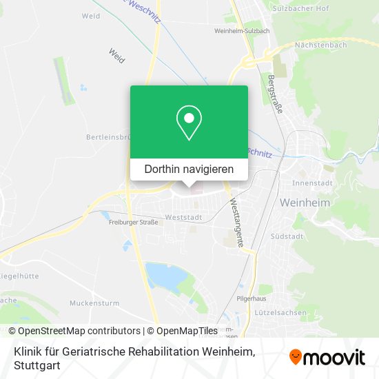 Klinik für Geriatrische Rehabilitation Weinheim Karte