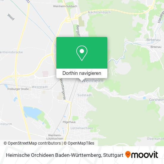 Heimische Orchideen Baden-Württemberg Karte