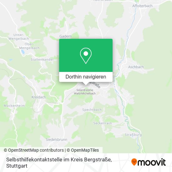 Selbsthilfekontaktstelle im Kreis Bergstraße Karte