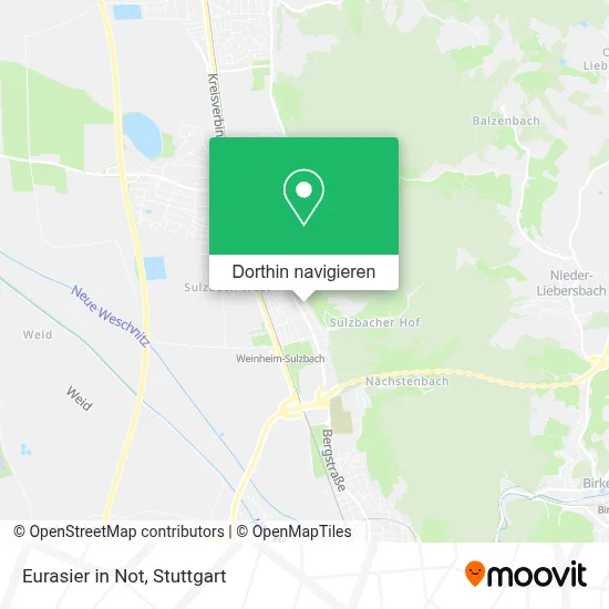 Eurasier in Not Karte