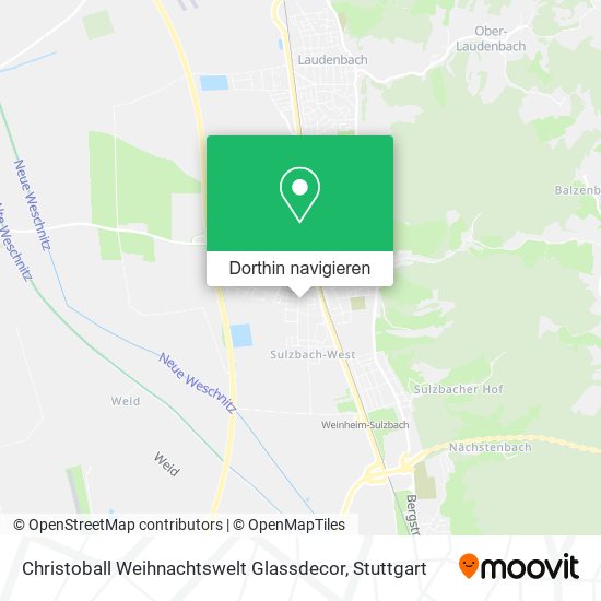 Christoball Weihnachtswelt Glassdecor Karte