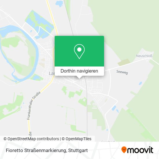 Fioretto Straßenmarkierung Karte