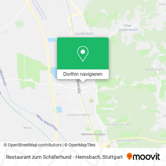 Restaurant zum Schäferhund - Hemsbach Karte