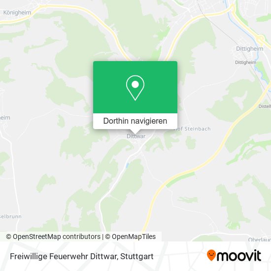 Freiwillige Feuerwehr Dittwar Karte