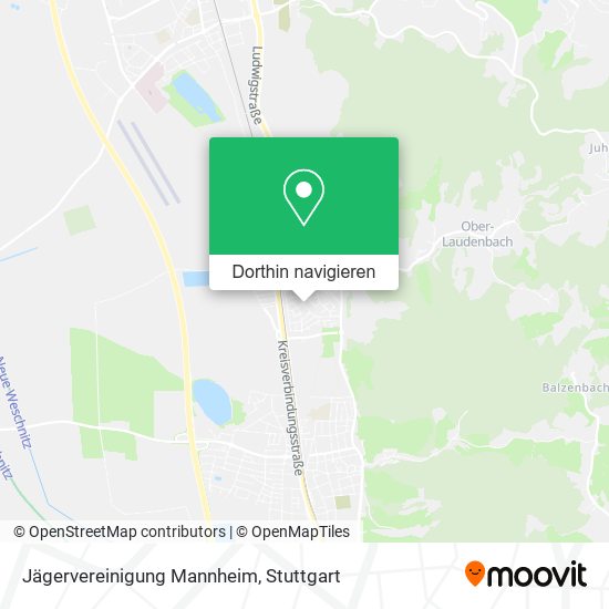 Jägervereinigung Mannheim Karte