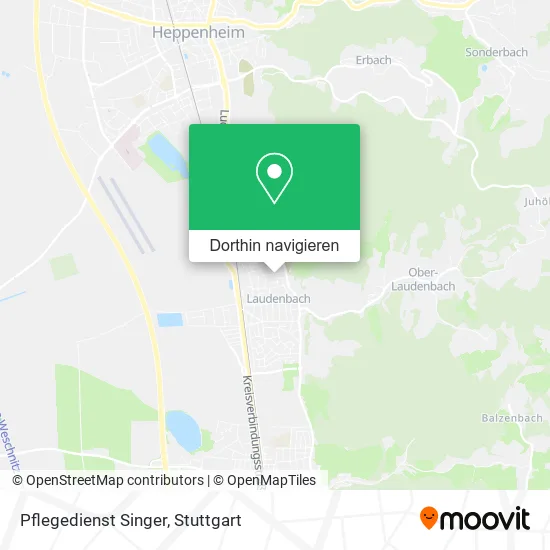 Pflegedienst Singer Karte