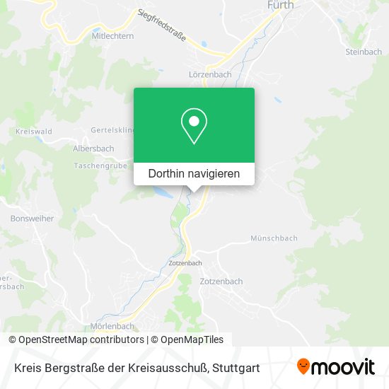 Kreis Bergstraße der Kreisausschuß Karte