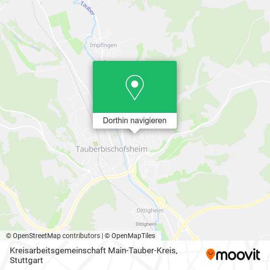 Kreisarbeitsgemeinschaft Main-Tauber-Kreis Karte