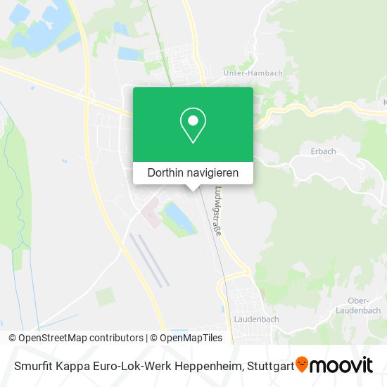 Smurfit Kappa Euro-Lok-Werk Heppenheim Karte