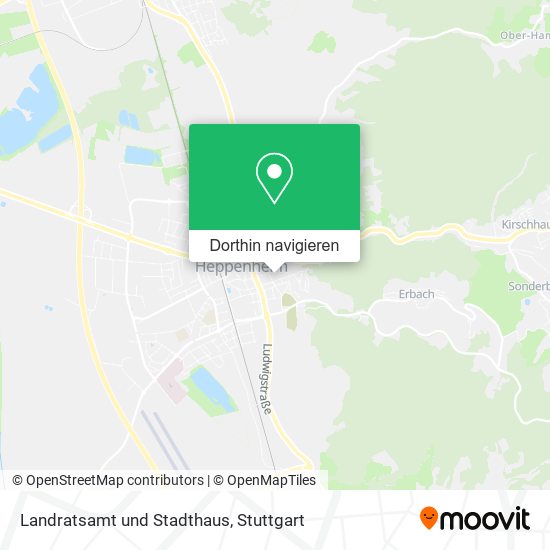 Landratsamt und Stadthaus Karte