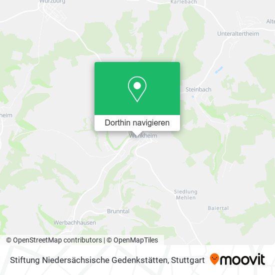 Stiftung Niedersächsische Gedenkstätten Karte