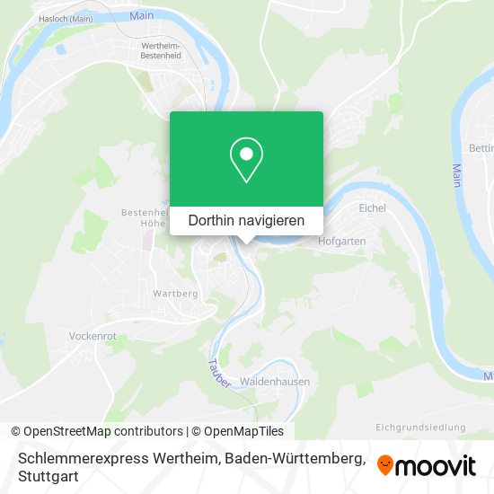 Schlemmerexpress Wertheim, Baden-Württemberg Karte