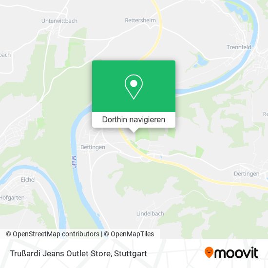 Trußardi Jeans Outlet Store Karte