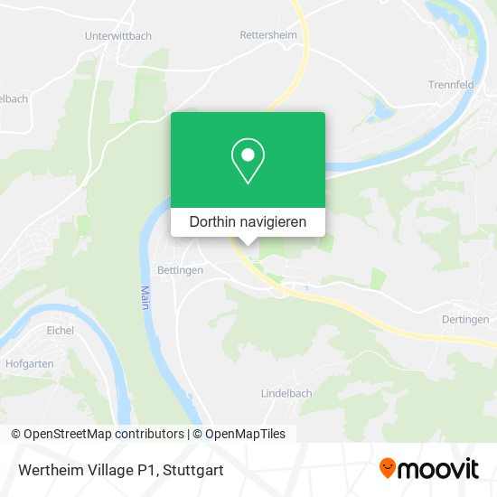 Wertheim Village P1 Karte