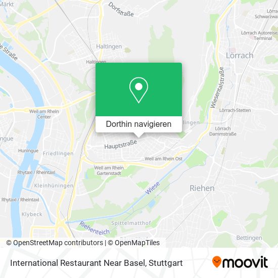 International Restaurant Near Basel Karte